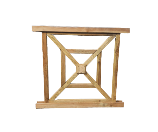 Garde-corps simple en bois H.1 x L.1,10 m – Image 1