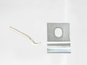 Patte de fixation sur mur pour grille - inox – Image 2