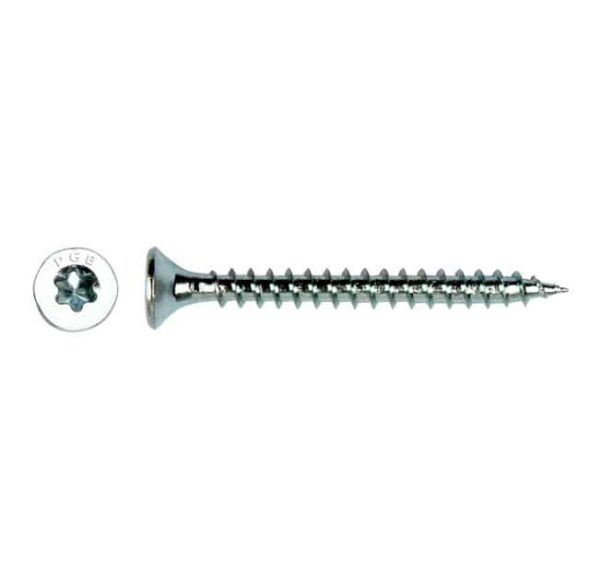 Vis à panneaux bois 4x25 mm zinguée – Image 1