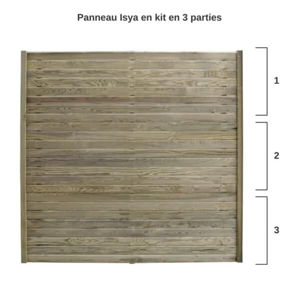Ecran occultant "ISYA" gris anthracite 176 x 180 cm – Image 1