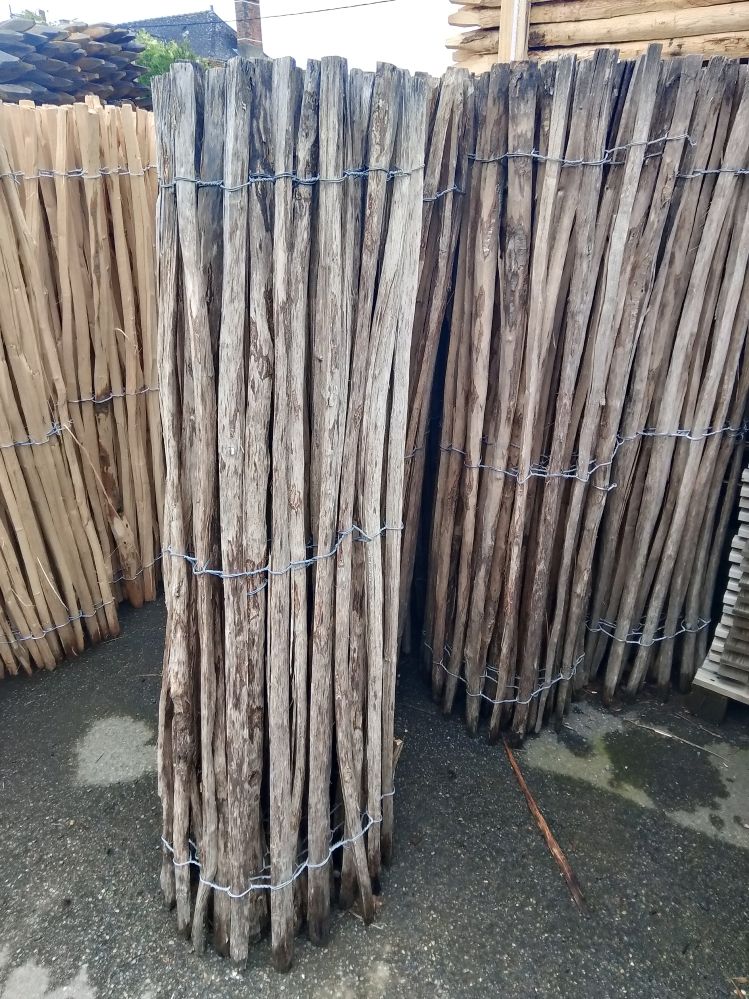Ganivelle en noisetier H.1,50 x L.5 m ancien stock