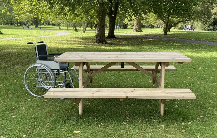 Table de pique-nique PMR 8 personnes