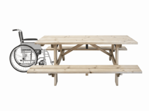 Table de pique-nique PMR 8 personnes – Image 1