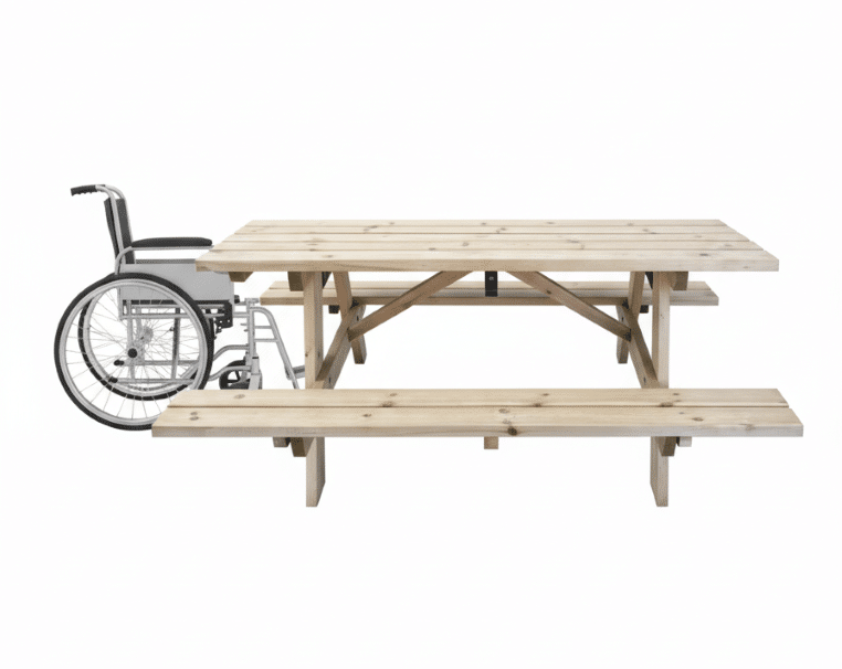 Table de pique-nique PMR 8 personnes